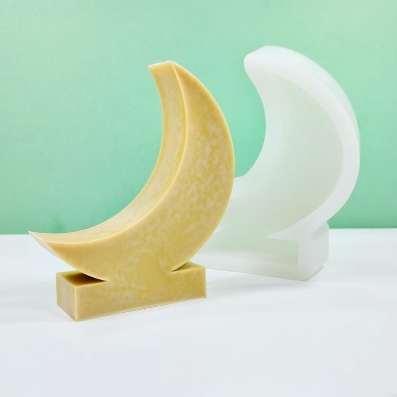 Art Craft Description - F19B Eid Moon รูปเทียนแม่พิมพ์สำหรับ DIY เทียนยิปซั่มเครื่องประดับ