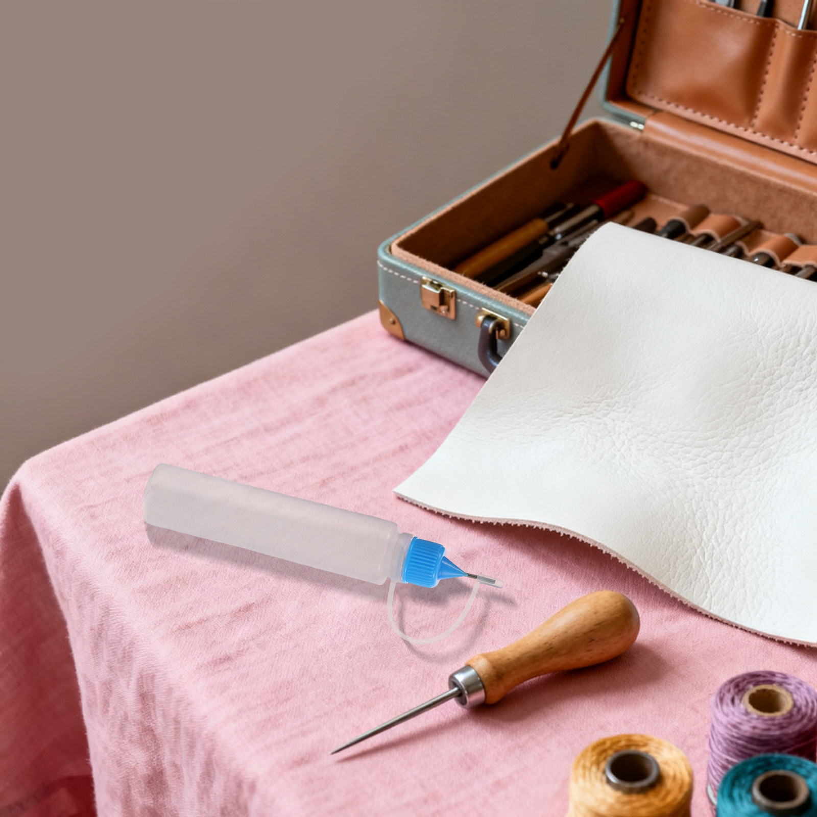 Art Craft Project - ขวดกาวความแม่นยำสูง 20 ชิ้น ขวดพลาสติกใสพร้อมหัวบีบขนาดเล็กสำหรับงานศิลปะงานฝีมือ DIY และกาวติดวัสดุ