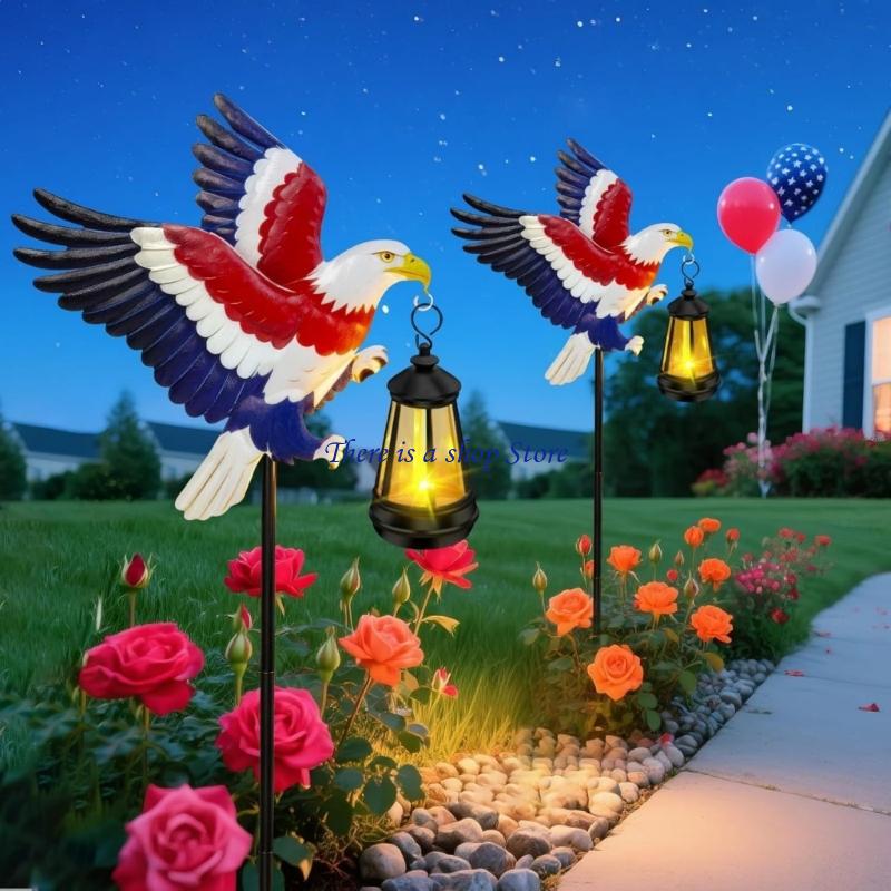 Art Craft Description - D0AD Garden ฮอกส์นกประติมากรรมเครื่องประดับสนามหญ้า Hawks Stakes หัตถกรรมตกแต่งสวนสำหรับสนามหญ้ากลางแจ้ง