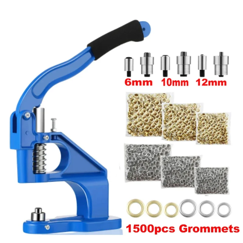 Art Craft Description - Grommet ตาไก่เครื่องกดศิลปะหัตถกรรมเย็บ 3 Dies + 1500pcs