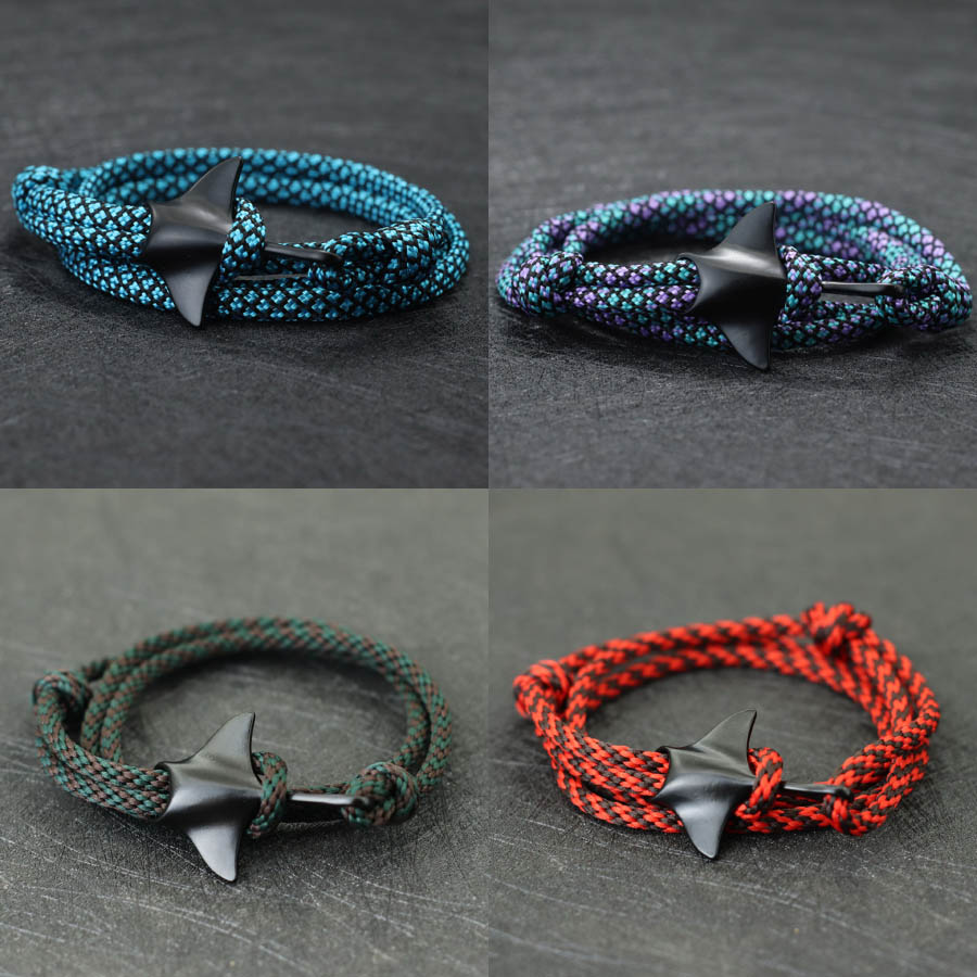 Macrame Cord Cotton - Stylish Manta สร้อยข้อมือผู้ชายผู้หญิงหลายชั้น Paracord สร้อยข้อมือ Handmade
