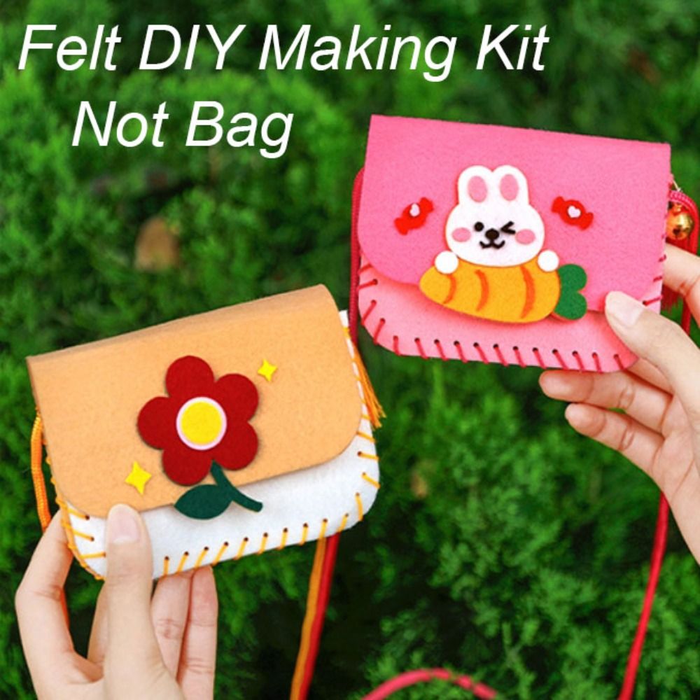 Art Craft Kindergarten - น่ารัก Felt Felt กระเป๋าทําชุดการ์ตูนเย็บของเล่นกระเป๋าทําด้วยมือหัตถกรรม Art โรงเรียนอนุบาล