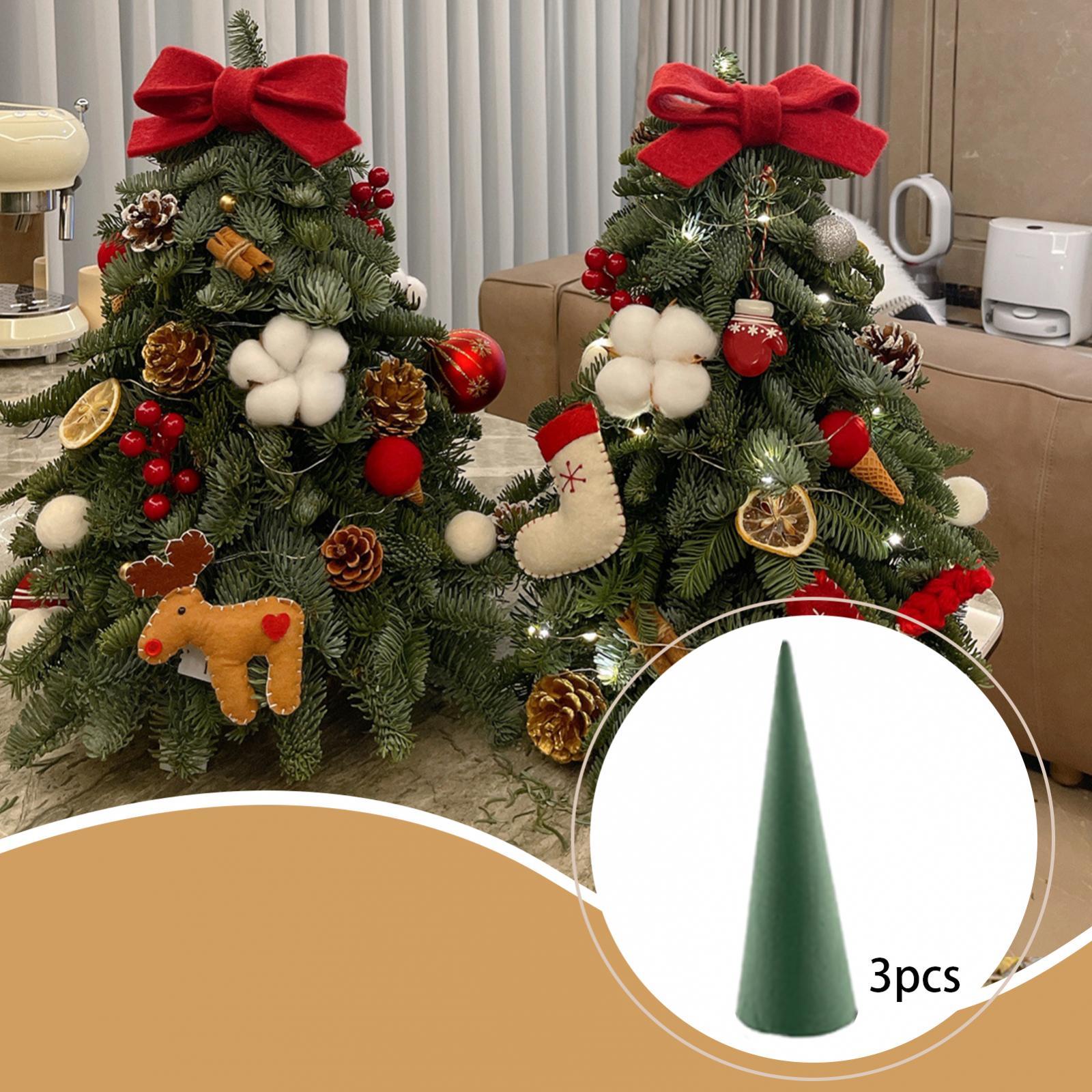 Art Craft Holiday - ต้นคริสต์มาสทรงกรวยลายดอกไม้ อเนกประสงค์ พกพาสะดวก สำหรับตกแต่งเทศกาลวันหยุด งานประดิษฐ์ ตกแต่งคริสต์มาส