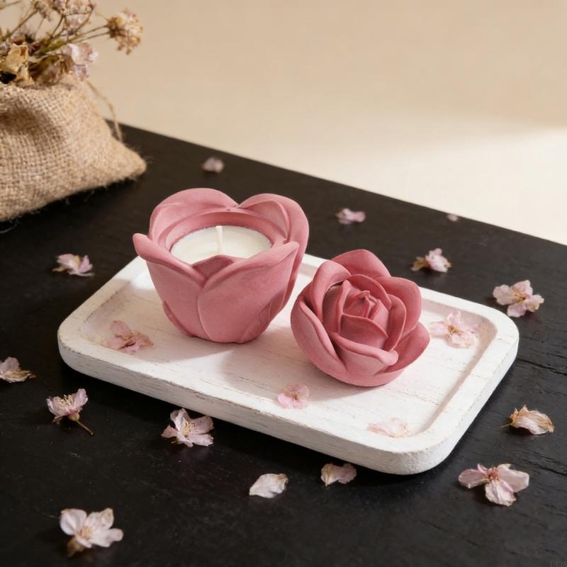 L43A Rose นูนเรซิ่น Jar แม่พิม - Art Craft Description บทวิจารณ์และราคา