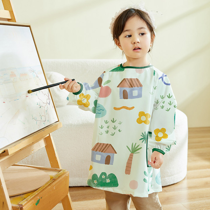 เสื้อกันเปื้อนเด็กแบบกันน้ำ แข - Art Craft Class บทวิจารณ์และราคา