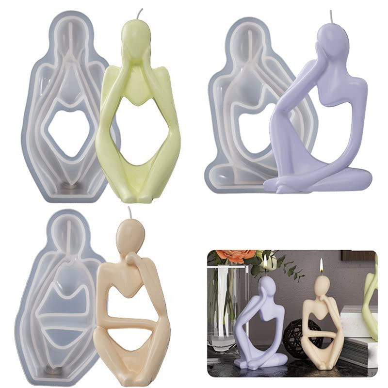 แม่พิมพ์ซิลิโคนรูปปั้นนักคิดศิ - Art Craft Description บทวิจารณ์และราคา