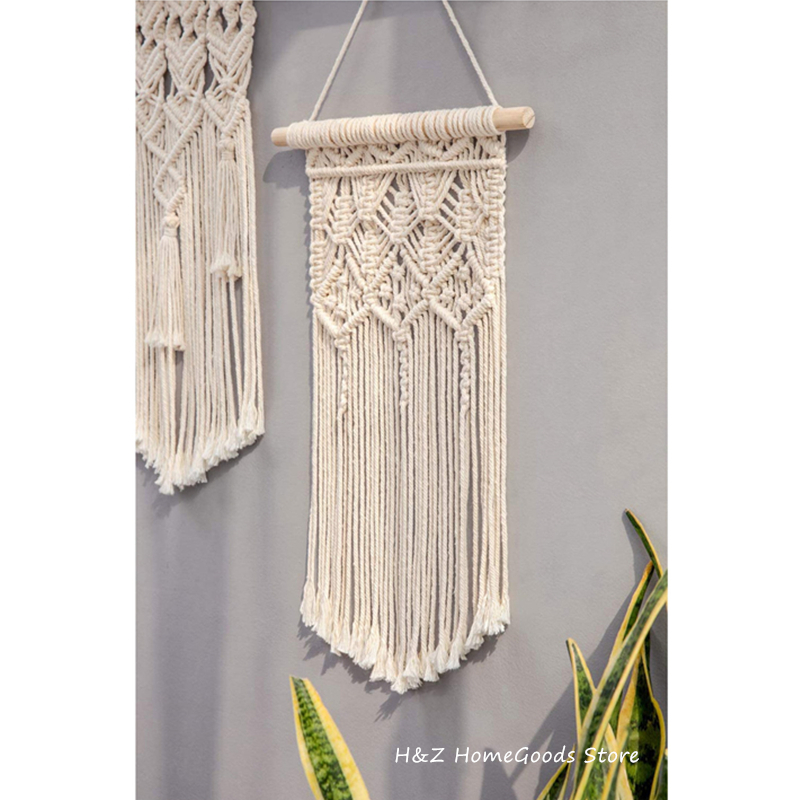 Hot Macrame แขวนผนัง Tapestry  - Macrame Cord Cotton บทวิจารณ์และราคา