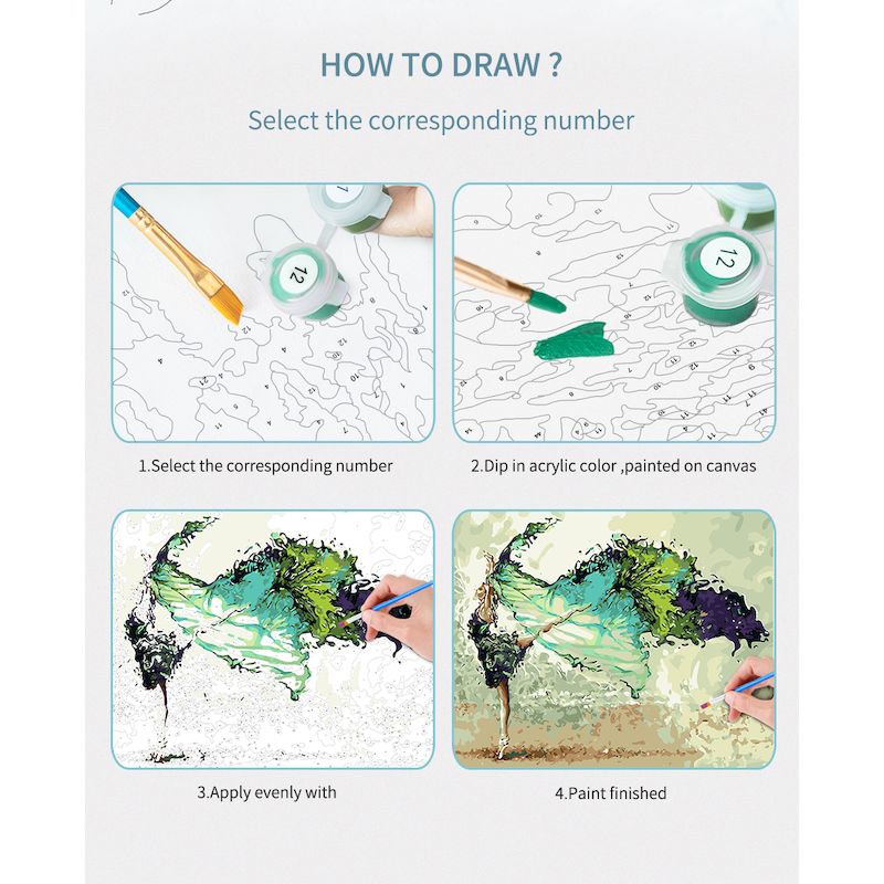 ภาพวาด gatyztory โดยตัวเลขชุดง - Art Craft Picture บทวิจารณ์และราคา