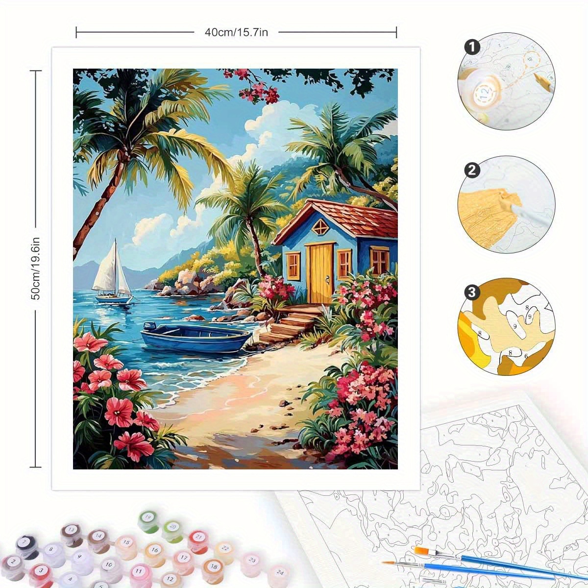 ชุดระบายสีตามตัวเลขสำหรับผู้ให - Art Craft Game บทวิจารณ์และราคา