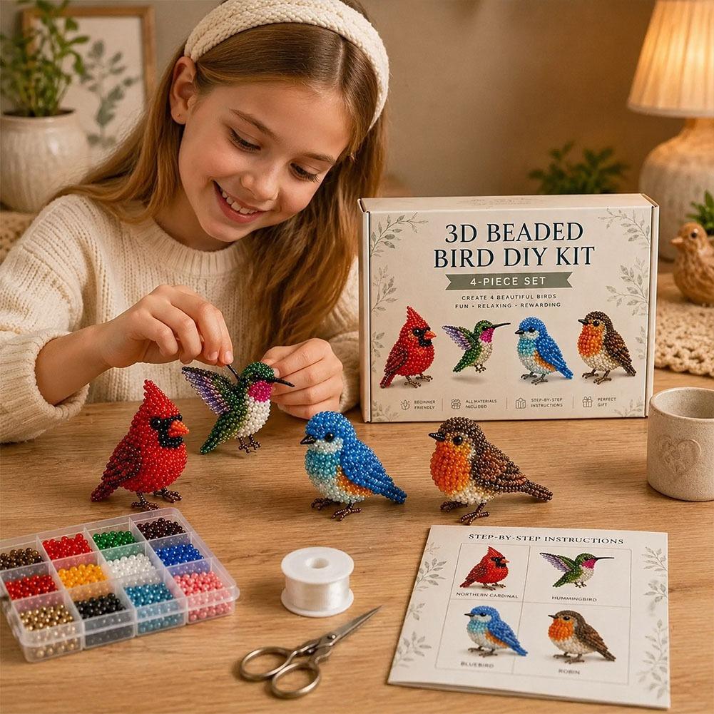 ชุดงานฝีมือประดับลูกปัดรูปนกทำ - Craft And Art Difference บทวิจารณ์และราคา