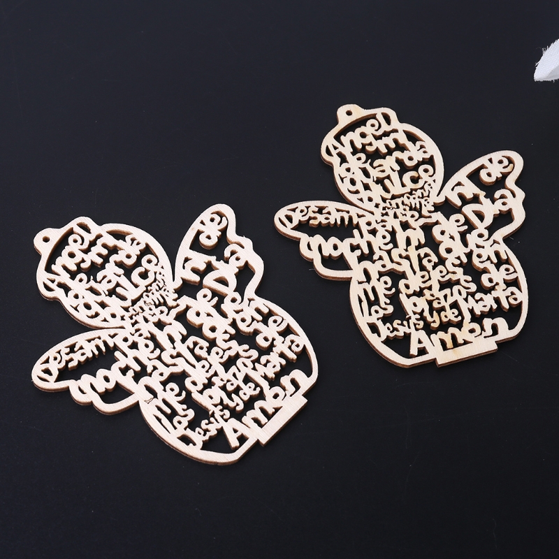 12 ชิ้น/แพ็คไม้ Hollow Out Ang - Art Craft Description บทวิจารณ์และราคา