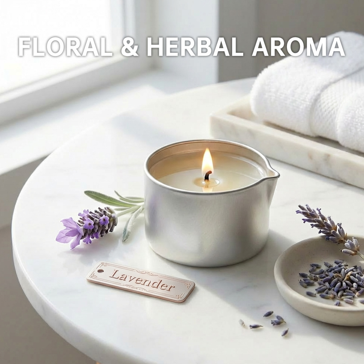 เทียนน้ำมันนวดลาเวนเดอร์ 2 ออน - Soy Candle Fragrance Oil บทวิจารณ์และราคา