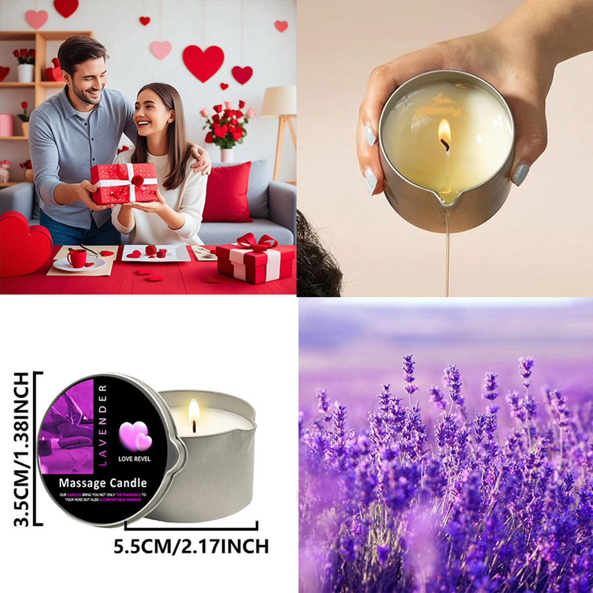 เทียนน้ำมันนวดลาเวนเดอร์ 2 ออน - Soy Candle Fragrance Oil บทวิจารณ์และราคา