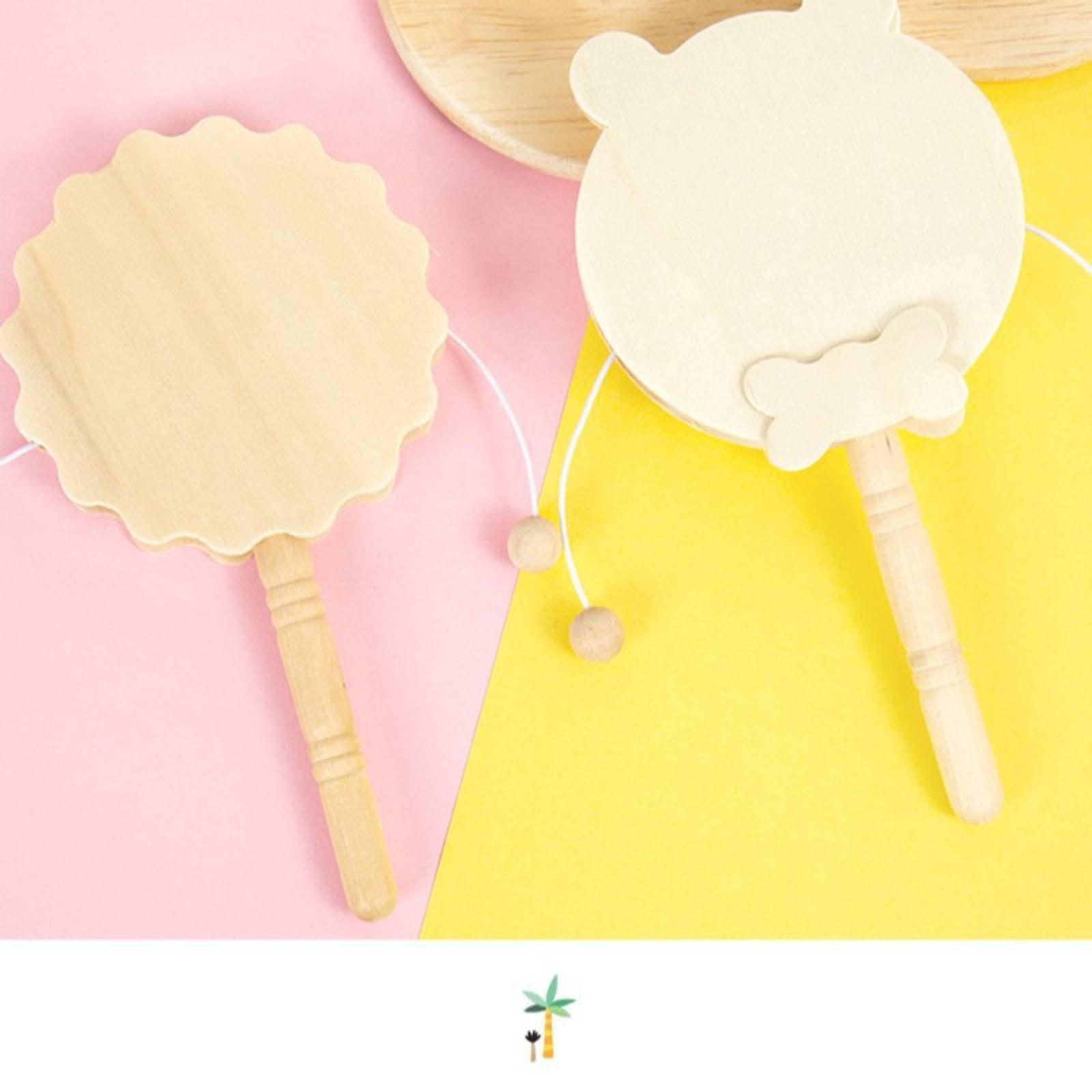 กลองไม้ DIY แบบมีด้ามจับเรียบ  - Art Craft Workshop บทวิจารณ์และราคา