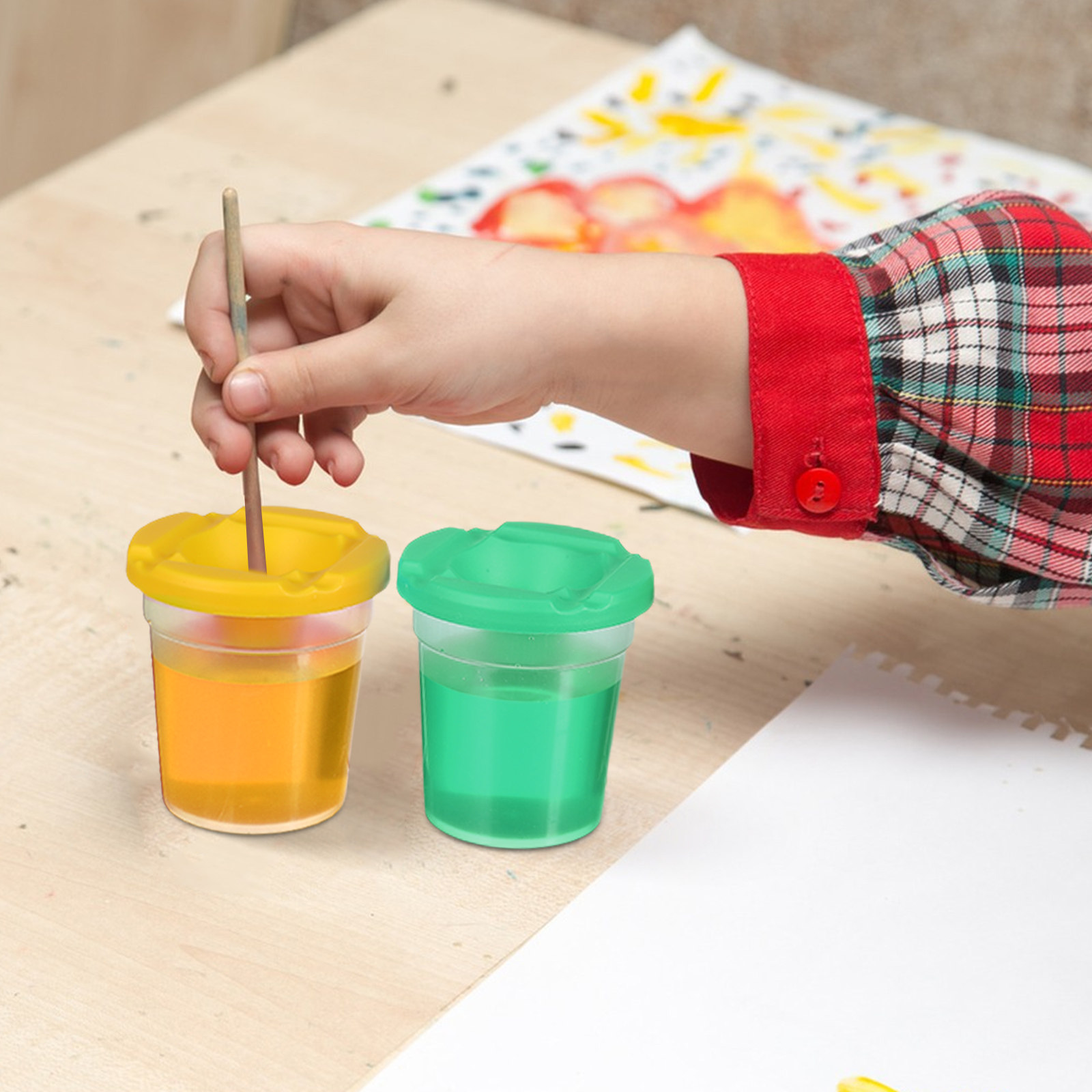 ชุด 4 ชิ้น ถังล้างแปรงหมุนได้ส - Art Craft Class บทวิจารณ์และราคา