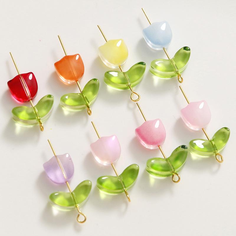 ลูกปัดแก้วลายดอกไม้ 30 ชิ้น หล - Art Craft Project บทวิจารณ์และราคา