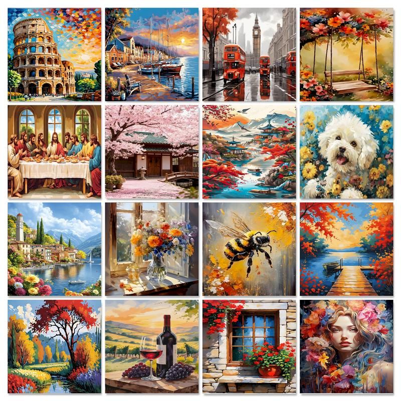 ชุดภาพวาดระบายสีตามตัวเลข CHEN - Art Craft Picture บทวิจารณ์และราคา