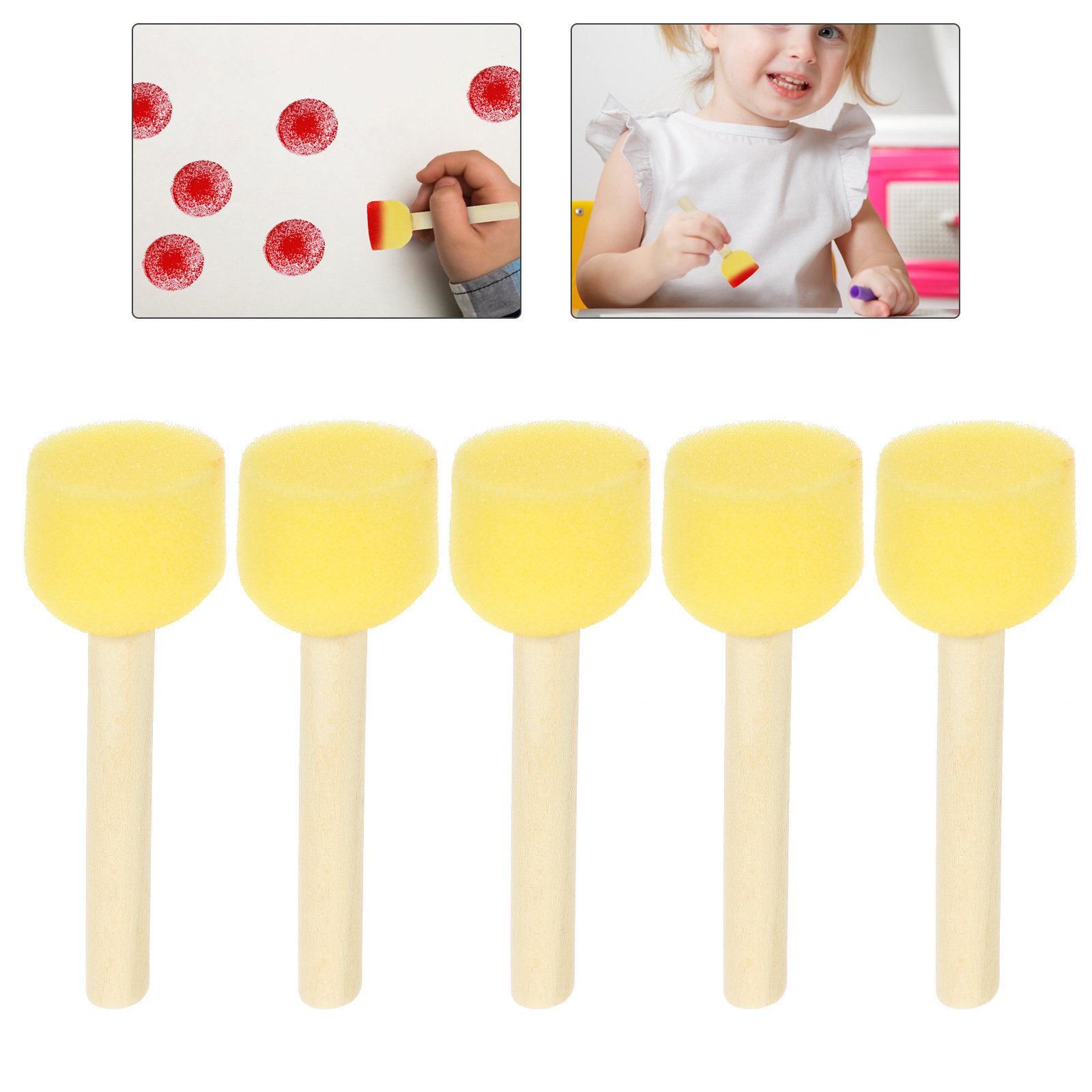 ฟองน้ำสำหรับวาดภาพ 20 ชิ้น พร้ - Art Craft Kindergarten บทวิจารณ์และราคา