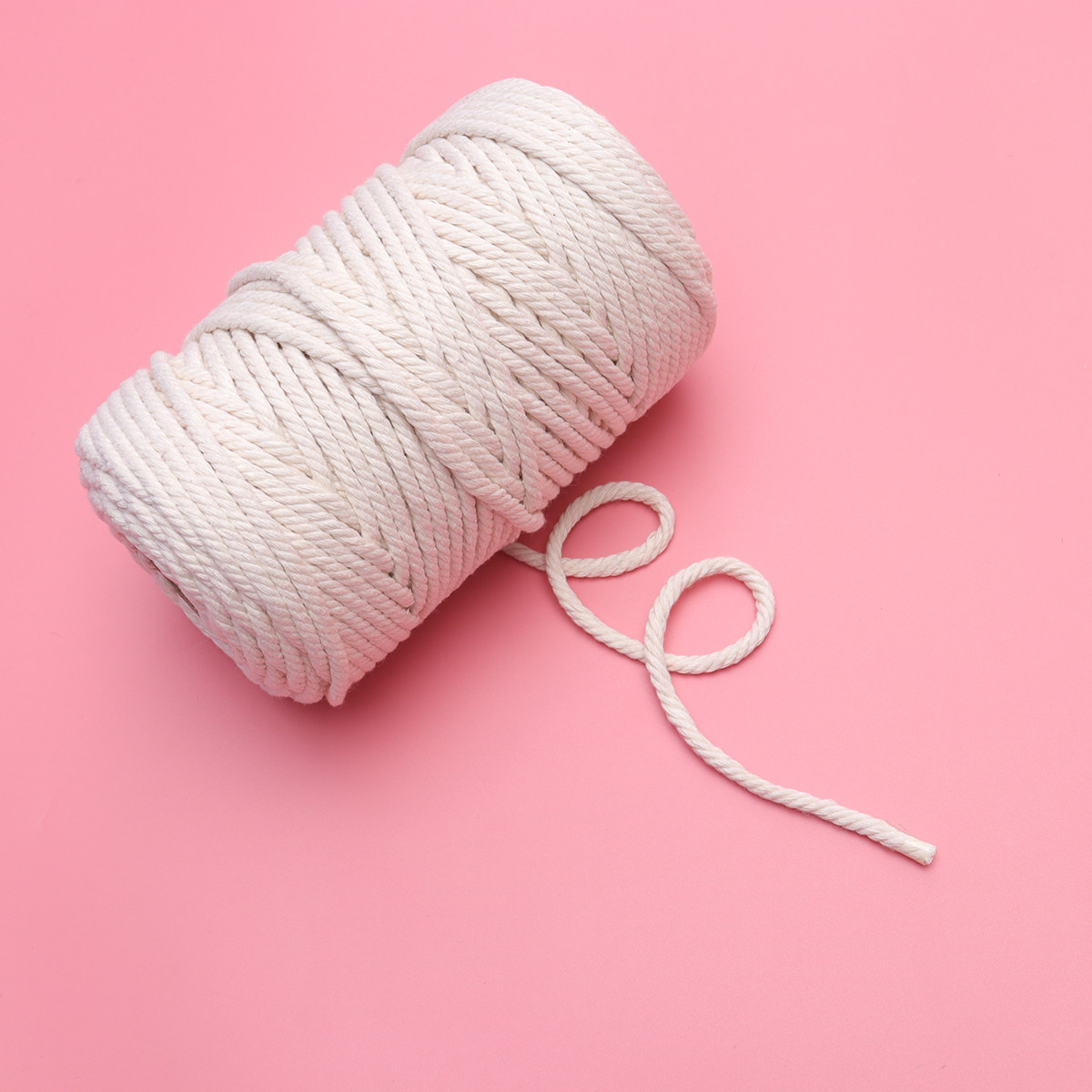 เชือกฝ้ายธรรมชาติ 100 เมตร ขนา - Macrame Cord Cotton บทวิจารณ์และราคา