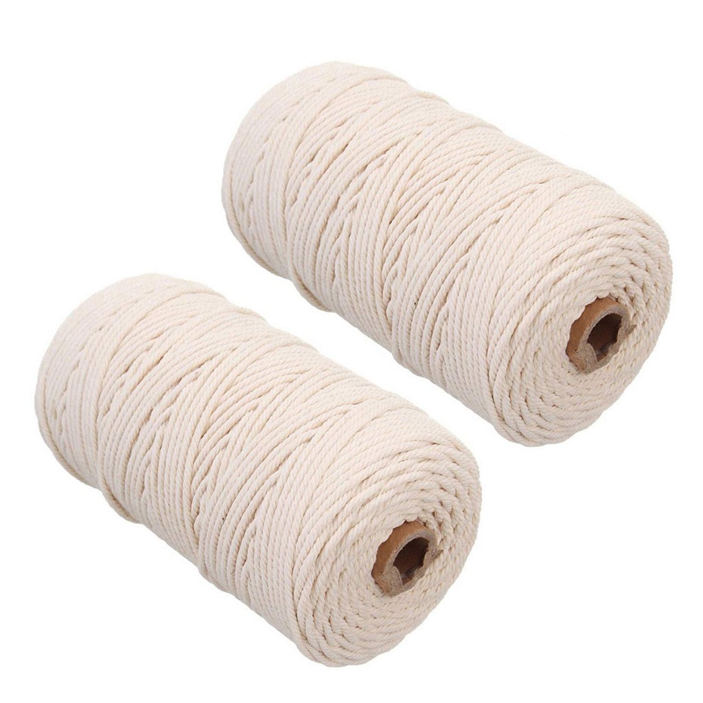 Macrame เชือก 2mm 200M ผ้าฝ้าย - Macrame Cord Cotton บทวิจารณ์และราคา
