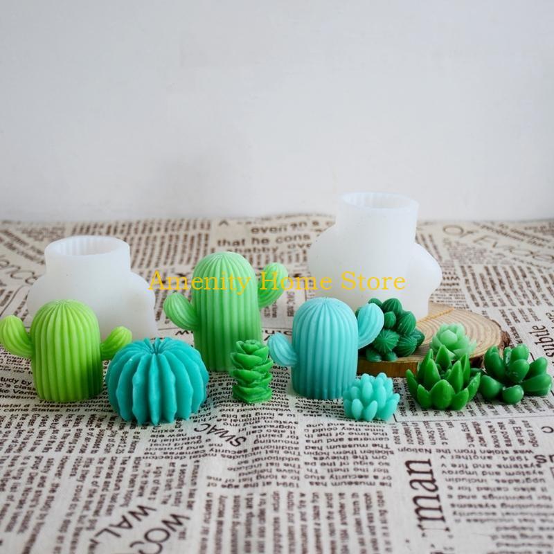 F26C Cactusเทียนแม่พิมพ์ซิลิโค - Art Craft Description บทวิจารณ์และราคา