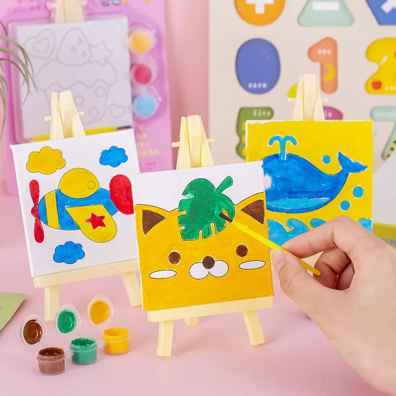 10 แพ็คการ์ตูน DIY ภาพวาดสีน้ํ - Art Craft Movement บทวิจารณ์และราคา